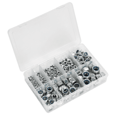 Sealey AB033LN Nylon Locknut Assortment 255pc M4-M16