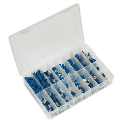 Sealey AB040BT Crimp Terminal Assortment 280pc Blue