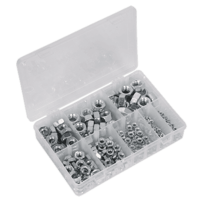 Sealey AB046SN Steel Nut Assortment 255pc M4-M16 Metric