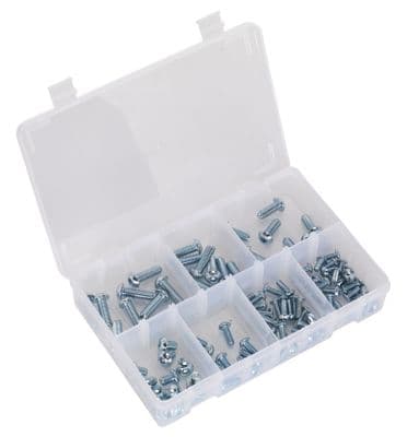 Sealey AB053BH Socket Screw Assortment 108pc DIN 912 M5-M10 Button Head High Tensile 10.9 Metric