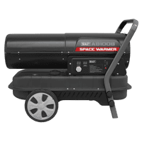 Sealey AB1008 Space Warmer® Paraffin/Kerosene/Diesel Heater 100,000Btu/hr with Wheels
