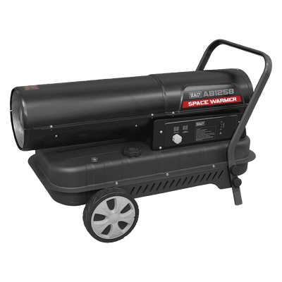 Sealey AB1258 Space Warmer® Paraffin/Kerosene/Diesel Heater 125,000Btu/hr with Wheels