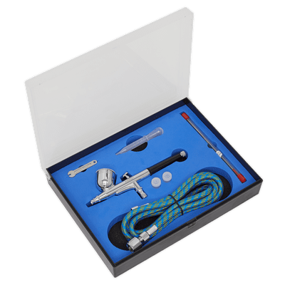 Sealey AB9321 Air Brush Kit Gravity Feed