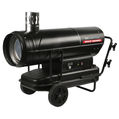 Sealey ABI1700 Space Warmer® Indirect Kerosene/Diesel Heater with Wheels 170,000Btu/hr