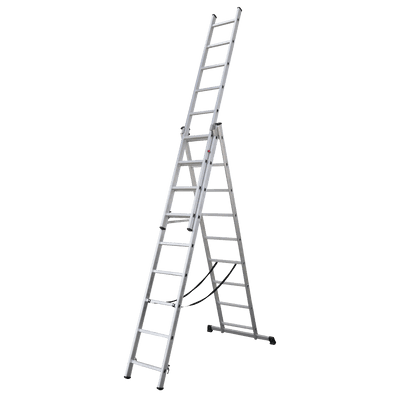 Sealey ACL3 Aluminium Extension Combination Ladder 3x9 EN 131