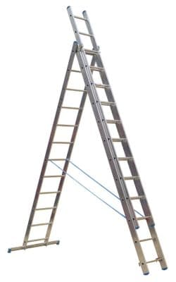 Sealey ACL312 Aluminium Extension Combination Ladder 3x12 EN 131