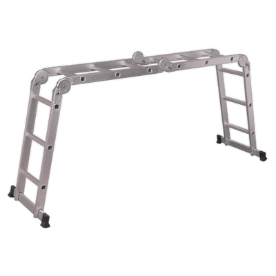 Sealey AFPL1 Aluminium Folding Platform Ladder 4-Way EN 131