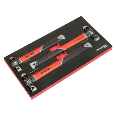 Sealey AK2033 Premier Ball Pein Hammer Set with Fibreglass Shafts 3pc