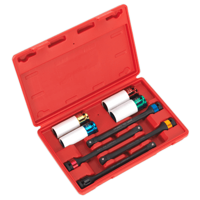 Sealey AK2243 Torque Stick & Aluminium Wheel Impact Socket Set 8pc 1/2