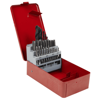 Sealey AK3023 Tap & Drill Bit Set 28pc Metric