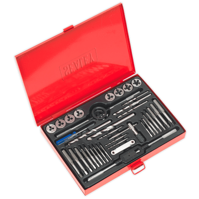 Sealey AK3037 Tap & Die Set 37pc Split Dies - Metric