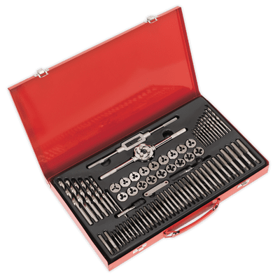 Sealey AK3076 Tap & Die Set 76pc Split Dies Metric