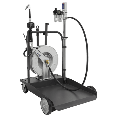 Sealey AK4562D Oil Dispensing System Air Operated with 10m Retractable Hose Reel