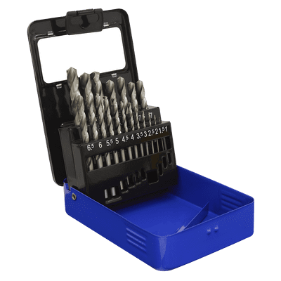 Sealey AK47191 HSS Split Point Fully Ground Drill Bit Set 19pc Metric