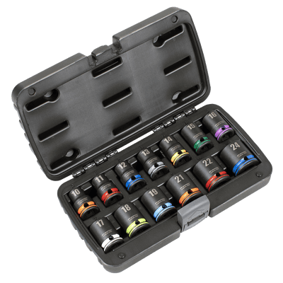 Sealey AK56160M Lock-On Impact Socket Set 13pc 1/2