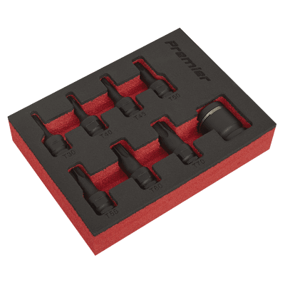 Sealey AK5621 Impact TRX-Star* Socket Bit Set 8pc 3/8