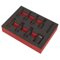 Sealey AK5622 Impact Spline Socket Bit Set 8pc 3/8