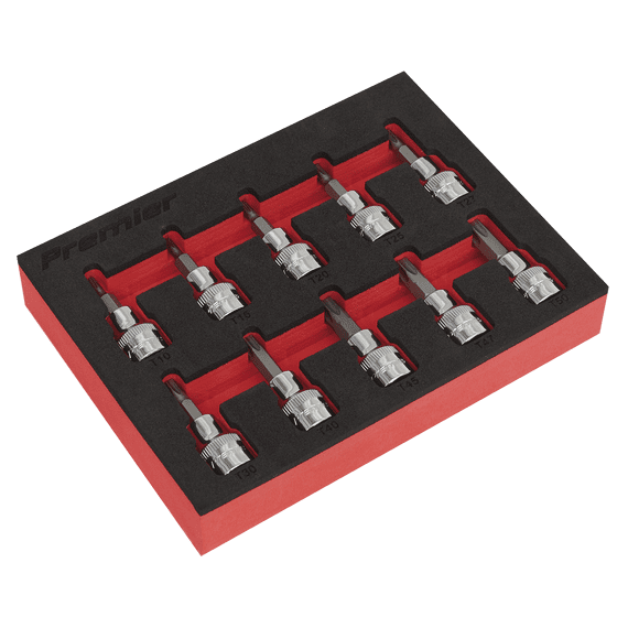 Sealey AK6242 TRX-Star* Socket Bit Set 10pc 3/8