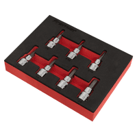 Sealey AK6246 Hex Socket Bit Set 7pc 3/8