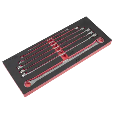 Sealey AK6311 Double End Ring Spanner Set 7pc Extra-Long Metric