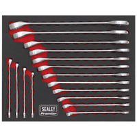 Sealey AK63255 Combination Spanner Set 16pc Metric
