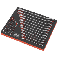 Sealey AK63255 Combination Spanner Set 16pc Metric