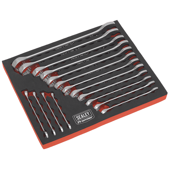 Sealey AK63255 Combination Spanner Set 16pc Metric