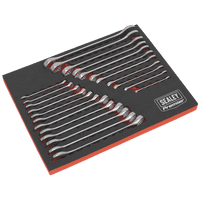 Sealey AK63256 Combination Spanner Set 23pc Metric/Imperial