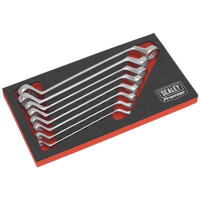 Sealey AK63257 Offset Double End Ring Spanner Set 8pc Metric