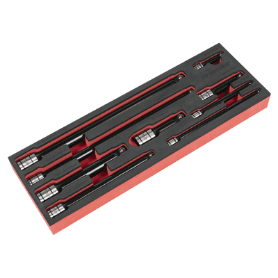 Sealey AK7693 Premier Black Wobble/Rigid Extension Bar Set 1/4