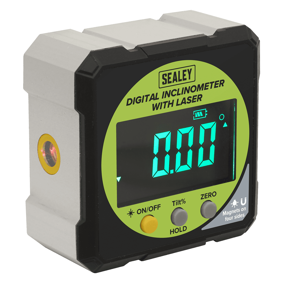 Sealey AK9991 Magnetic Digital Inclinometer With Laser Line
