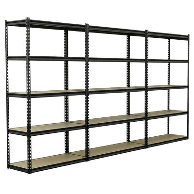 Sealey AP1200RCOMBO1 Racking Unit with 5 Shelves 220kg Capacity Per Level - Set of 3