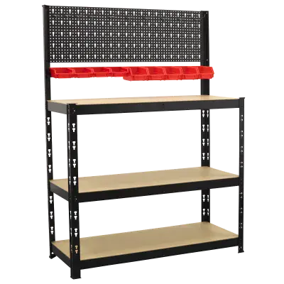 Sealey AP12601 Steel Workbench with Pegboard 1m