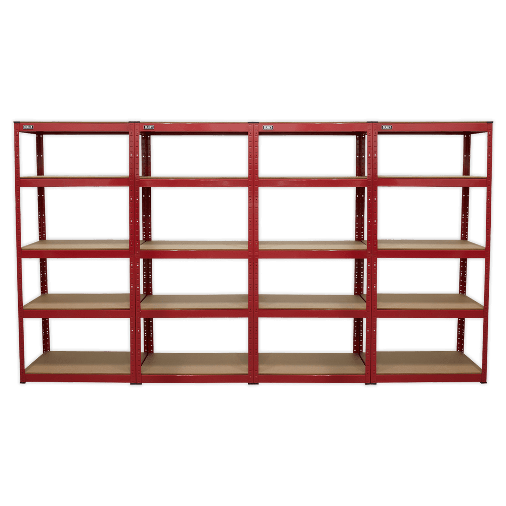 Sealey AP6150COMBO Racking Unit with 5 Shelves 150kg Capacity Per Level ...