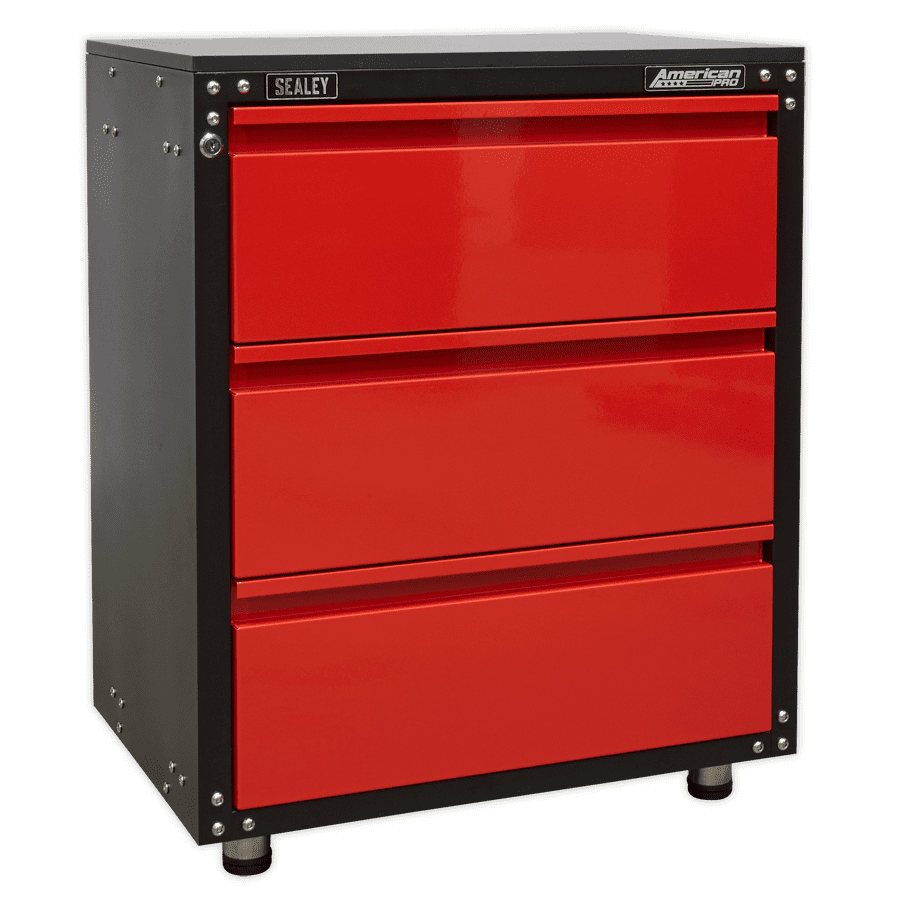 Sealey APMS82 Modular 3 Drawer Cabinet with Worktop 665mm