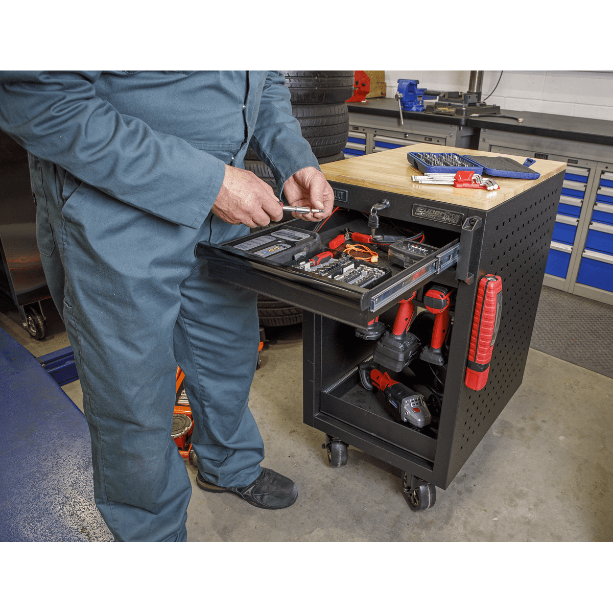 Sealey APPTR8 8 Power Tool Rack Trolley 450mm