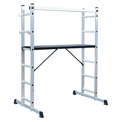 Sealey ASCL2 Aluminium Scaffold Ladder 4-Way EN 131