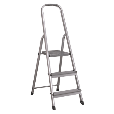 Sealey ASL3S Aluminium Step Ladder 3-Tread EN 131