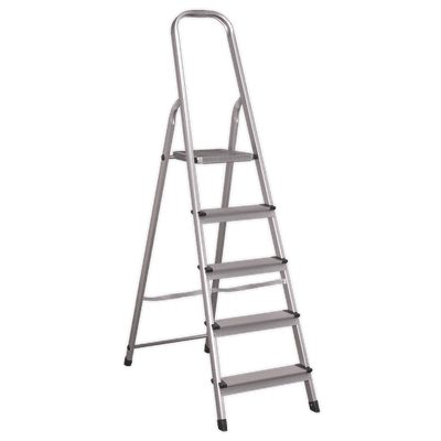 Sealey ASL5 Aluminium Step Ladder 5-Tread EN 131