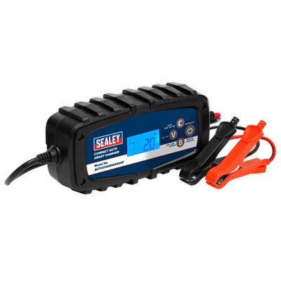 Sealey AUTOCHARGE400HF Compact Auto Smart Charger 4A 9-Cycle 6/12V - Lithium