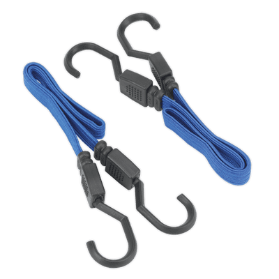 Sealey BCS15 Flat Bungee Cord Set 460mm 2pc
