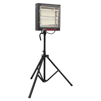 Sealey CH30S Ceramic Heater with Telescopic Tripod Stand 1.4/2.8kW 230V