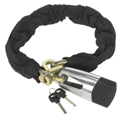 Sealey CLA109DL Motorcycle Chain & Disc Lock 10.5 x 10.5 x 900mm 4* ART Approved