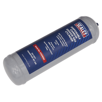 Sealey CO21KGD 1.3kg Disposable Carbon Dioxide Gas Cylinder