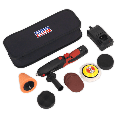 Sealey CP2812V Cordless Mini Sander/Polisher Kit Ø75mm 12V Lithium-ion