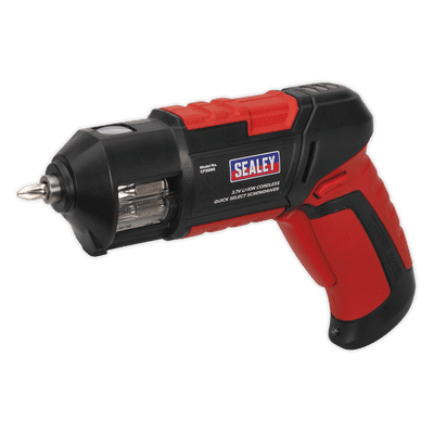 Sealey CP36MS Cordless Screwdriver Quick Select 14pc 3.7V Lithium-ion USB