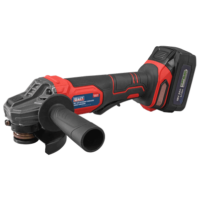 Sealey CP401LI 18V 3Ah 115mm Cordless Angle Grinder - Red