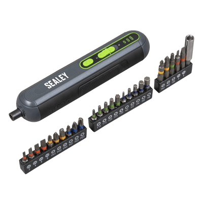 Sealey CP4VSD 4V Cordless Screwdriver with 25pc Bit Set