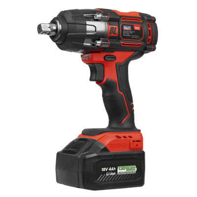 Sealey CP650LI Cordless Impact Wrench 18V 4Ah Lithium-ion 1/2