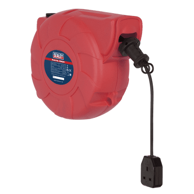 Sealey CRM251 Cable Reel System Retractable 25m 1 x 230V Socket